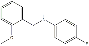 4-fluoro-N-[(2-methoxyphenyl)methyl]aniline Struktur
