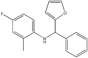 4-fluoro-N-[furan-2-yl(phenyl)methyl]-2-methylaniline|