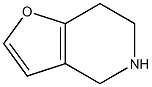 4H,5H,6H,7H-furo[3,2-c]pyridine 结构式