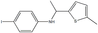 4-iodo-N-[1-(5-methylthiophen-2-yl)ethyl]aniline Struktur