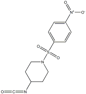 4-isocyanato-1-[(4-nitrobenzene)sulfonyl]piperidine,,结构式