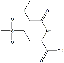 4-methanesulfonyl-2-(3-methylbutanamido)butanoic acid,,结构式