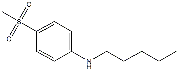4-methanesulfonyl-N-pentylaniline Struktur