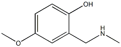 4-methoxy-2-[(methylamino)methyl]phenol Struktur