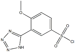 4-methoxy-3-(1H-tetrazol-5-yl)benzenesulfonyl chloride,,结构式