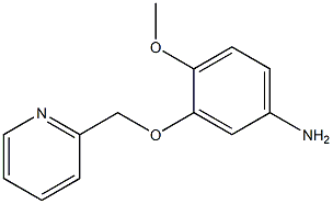 4-methoxy-3-(pyridin-2-ylmethoxy)aniline Struktur