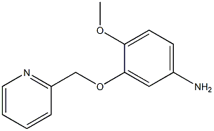 4-methoxy-3-(pyridin-2-ylmethoxy)aniline Structure