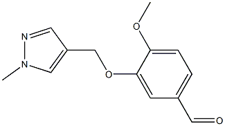 4-methoxy-3-[(1-methyl-1H-pyrazol-4-yl)methoxy]benzaldehyde