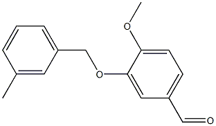 4-methoxy-3-[(3-methylphenyl)methoxy]benzaldehyde Structure