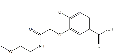  4-methoxy-3-{1-[(2-methoxyethyl)carbamoyl]ethoxy}benzoic acid