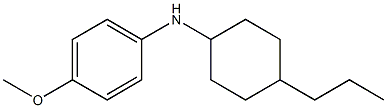 4-methoxy-N-(4-propylcyclohexyl)aniline Struktur