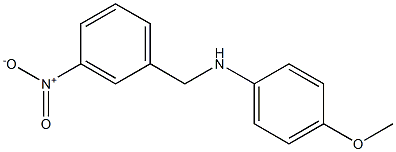 4-methoxy-N-[(3-nitrophenyl)methyl]aniline Structure