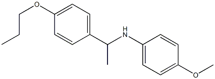 4-methoxy-N-[1-(4-propoxyphenyl)ethyl]aniline Struktur