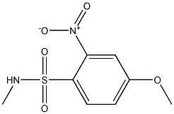 4-methoxy-N-methyl-2-nitrobenzene-1-sulfonamide Struktur