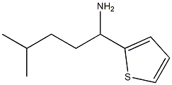 4-methyl-1-(thiophen-2-yl)pentan-1-amine Structure