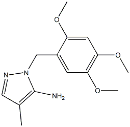  4-methyl-1-[(2,4,5-trimethoxyphenyl)methyl]-1H-pyrazol-5-amine