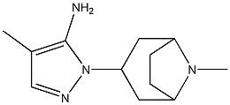 4-methyl-1-{8-methyl-8-azabicyclo[3.2.1]octan-3-yl}-1H-pyrazol-5-amine Structure