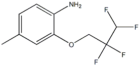 4-methyl-2-(2,2,3,3-tetrafluoropropoxy)aniline Struktur