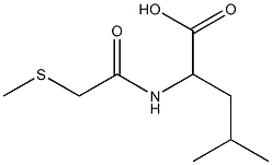 4-methyl-2-[2-(methylsulfanyl)acetamido]pentanoic acid Structure