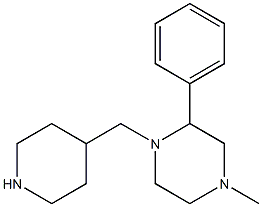 4-methyl-2-phenyl-1-(piperidin-4-ylmethyl)piperazine|