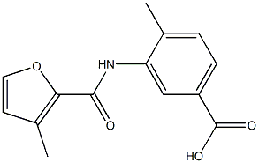 4-methyl-3-[(3-methyl-2-furoyl)amino]benzoic acid Structure