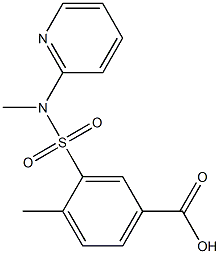 4-methyl-3-[methyl(pyridin-2-yl)sulfamoyl]benzoic acid