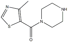 4-methyl-5-(piperazin-1-ylcarbonyl)-1,3-thiazole Structure