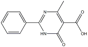 4-methyl-6-oxo-2-phenyl-1,6-dihydropyrimidine-5-carboxylic acid Structure