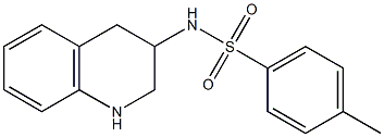 4-methyl-N-(1,2,3,4-tetrahydroquinolin-3-yl)benzene-1-sulfonamide Struktur