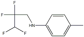 4-methyl-N-(2,2,3,3-tetrafluoropropyl)aniline Structure