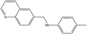 4-methyl-N-(quinolin-6-ylmethyl)aniline Structure