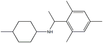 4-methyl-N-[1-(2,4,6-trimethylphenyl)ethyl]cyclohexan-1-amine,,结构式
