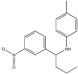 4-methyl-N-[1-(3-nitrophenyl)butyl]aniline Struktur