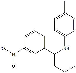 4-methyl-N-[1-(3-nitrophenyl)butyl]aniline