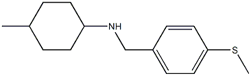 4-methyl-N-{[4-(methylsulfanyl)phenyl]methyl}cyclohexan-1-amine Structure