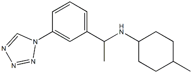 4-methyl-N-{1-[3-(1H-1,2,3,4-tetrazol-1-yl)phenyl]ethyl}cyclohexan-1-amine