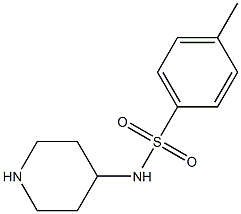 4-methyl-N-piperidin-4-ylbenzenesulfonamide Struktur