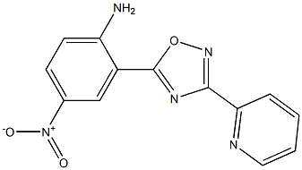 4-nitro-2-[3-(pyridin-2-yl)-1,2,4-oxadiazol-5-yl]aniline Struktur