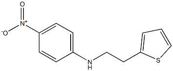 4-nitro-N-[2-(thiophen-2-yl)ethyl]aniline,,结构式