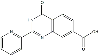 4-oxo-2-(pyridin-2-yl)-3,4-dihydroquinazoline-7-carboxylic acid Struktur