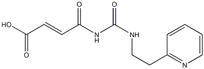 4-oxo-4-({[2-(pyridin-2-yl)ethyl]carbamoyl}amino)but-2-enoic acid Structure
