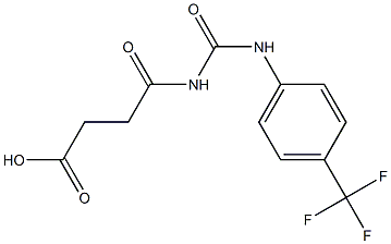 4-oxo-4-({[4-(trifluoromethyl)phenyl]carbamoyl}amino)butanoic acid Structure