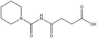 4-oxo-4-(piperidin-1-ylcarbonylamino)butanoic acid Struktur