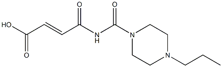 4-oxo-4-[(4-propylpiperazin-1-yl)carbonylamino]but-2-enoic acid,,结构式