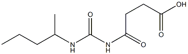 4-oxo-4-[(pentan-2-ylcarbamoyl)amino]butanoic acid 结构式