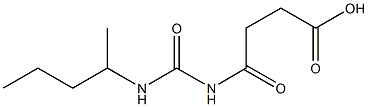 4-oxo-4-[(pentan-2-ylcarbamoyl)amino]butanoic acid Structure