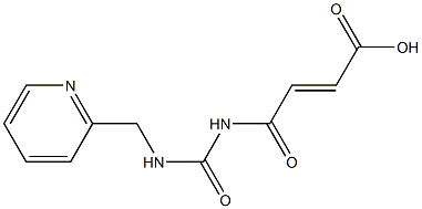 4-oxo-4-{[(pyridin-2-ylmethyl)carbamoyl]amino}but-2-enoic acid Structure