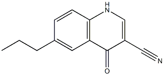 4-oxo-6-propyl-1,4-dihydroquinoline-3-carbonitrile Structure