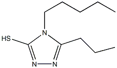 4-pentyl-5-propyl-4H-1,2,4-triazole-3-thiol 化学構造式