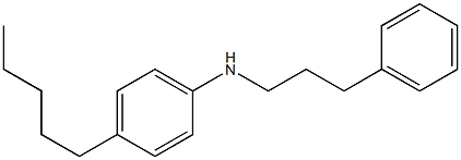 4-pentyl-N-(3-phenylpropyl)aniline Structure